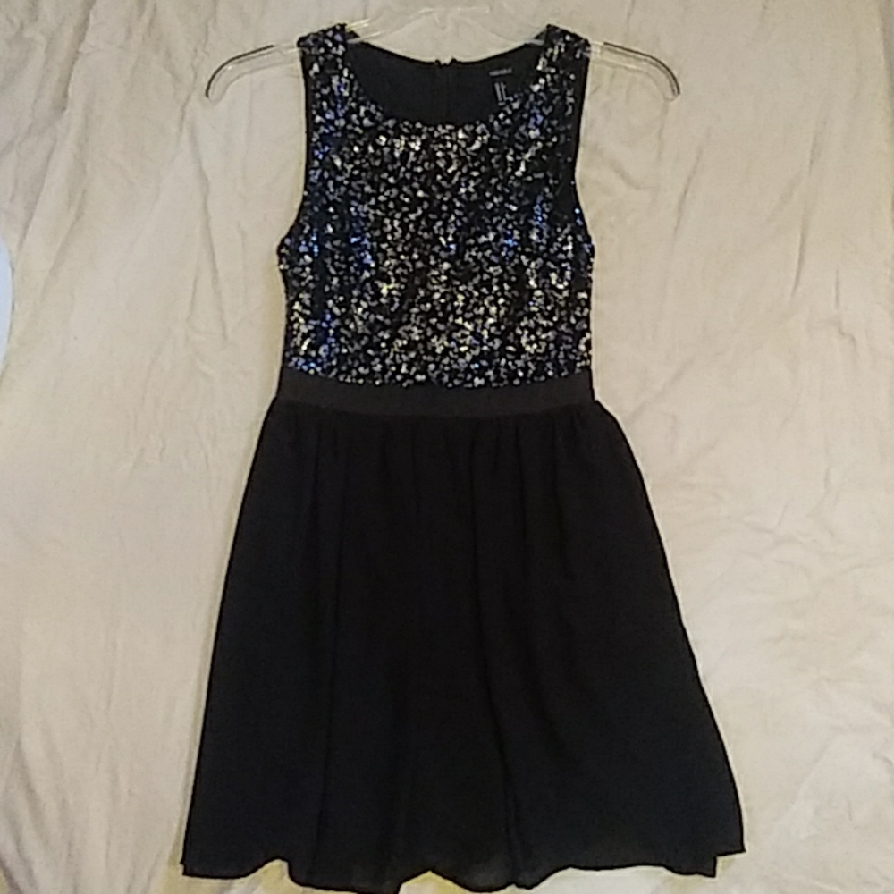 Sequin black dress